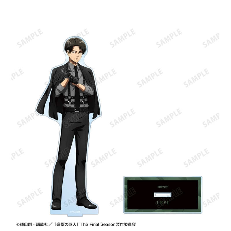 [Pre-order] "Attack on Titan" Original Illustration Levi Harness Style Colored Ver. Extra Large Acrylic Stand