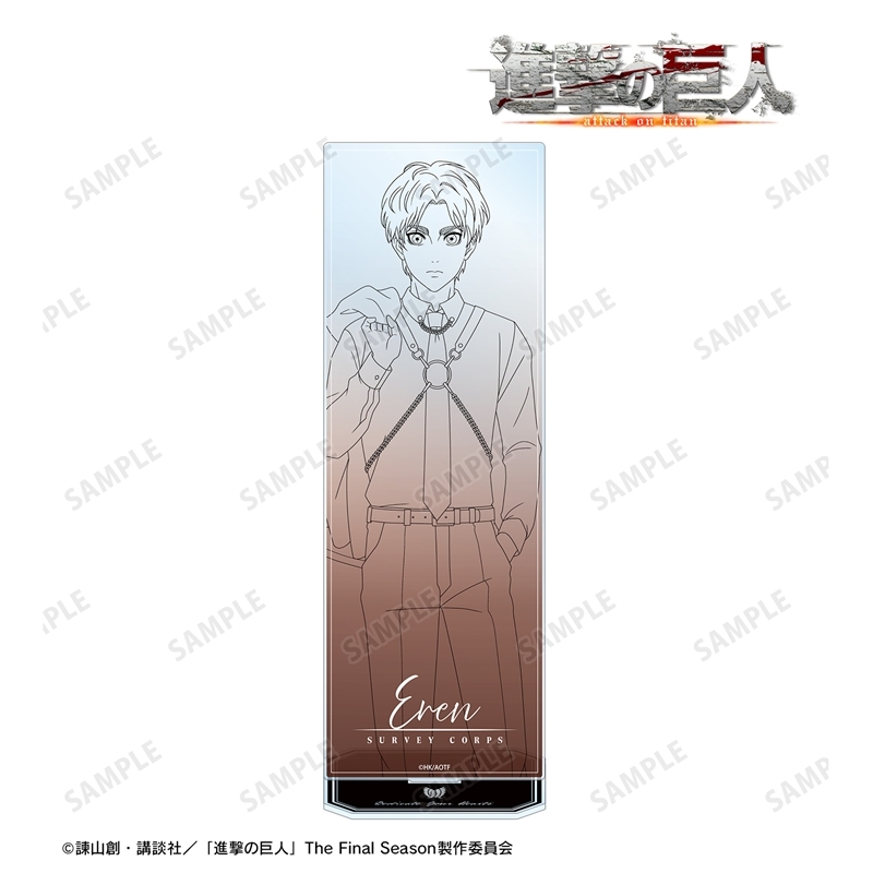 [Pre-order] "Attack on Titan" Original Illustration Eren Harness Style Drawing Ver. Extra Large Acrylic Stand