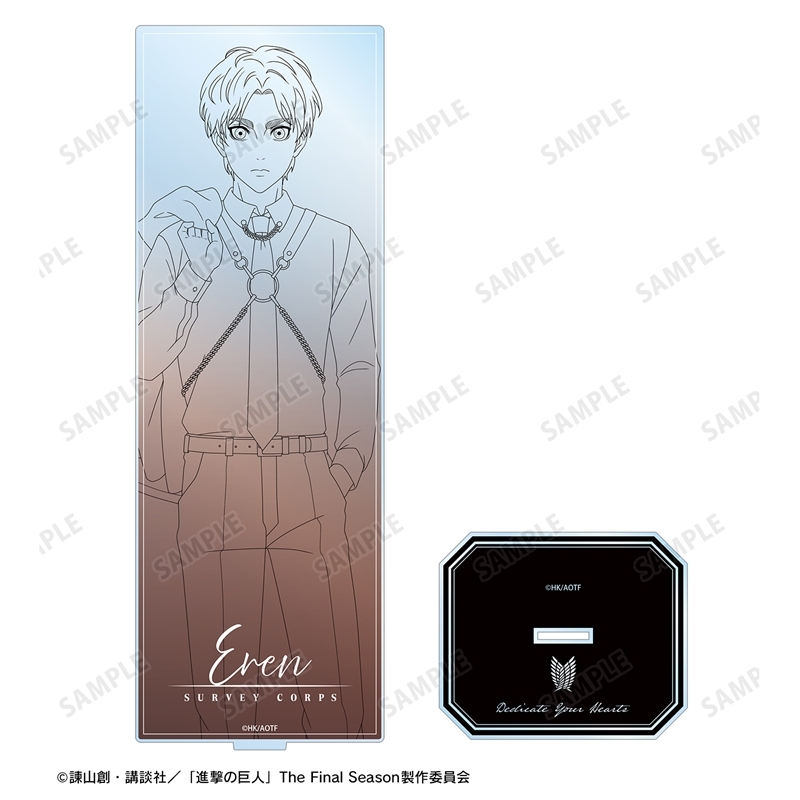 [Pre-order] "Attack on Titan" Original Illustration Eren Harness Style Drawing Ver. Extra Large Acrylic Stand