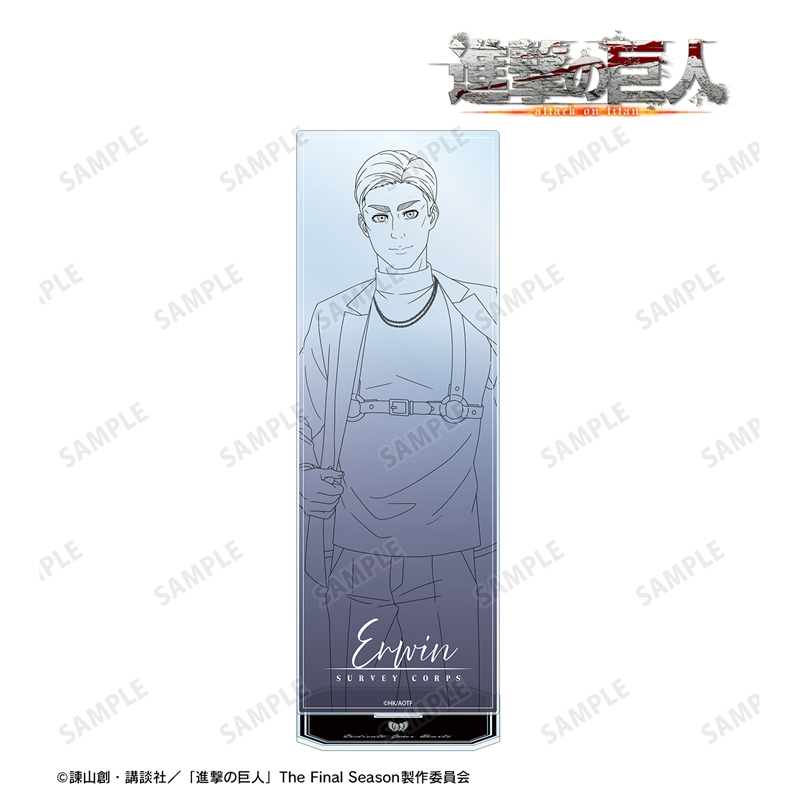 [Pre-order] "Attack on Titan" Original Illustration Erwin Harness Style Drawing Ver. Extra Large Acrylic Stand