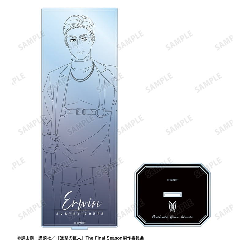 [Pre-order] "Attack on Titan" Original Illustration Erwin Harness Style Drawing Ver. Extra Large Acrylic Stand