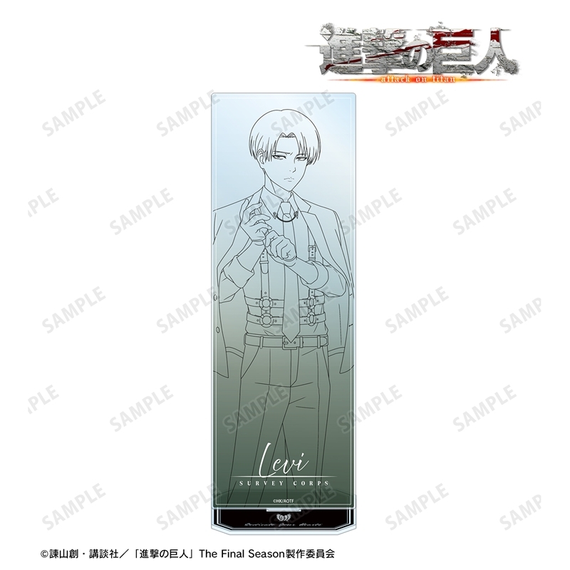 [Pre-order] "Attack on Titan" Original Illustration Levi Harness Style Drawing Ver. Extra Large Acrylic Stand
