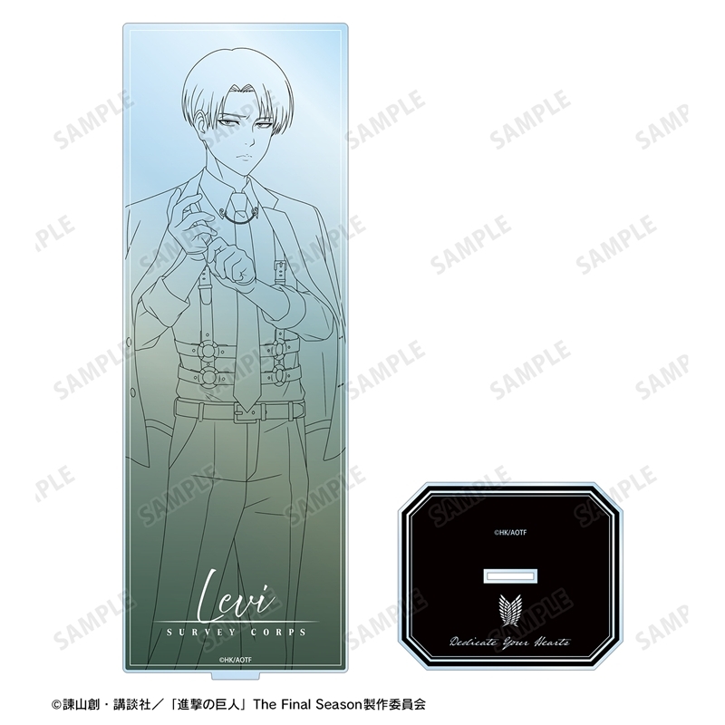 [Pre-order] "Attack on Titan" Original Illustration Levi Harness Style Drawing Ver. Extra Large Acrylic Stand