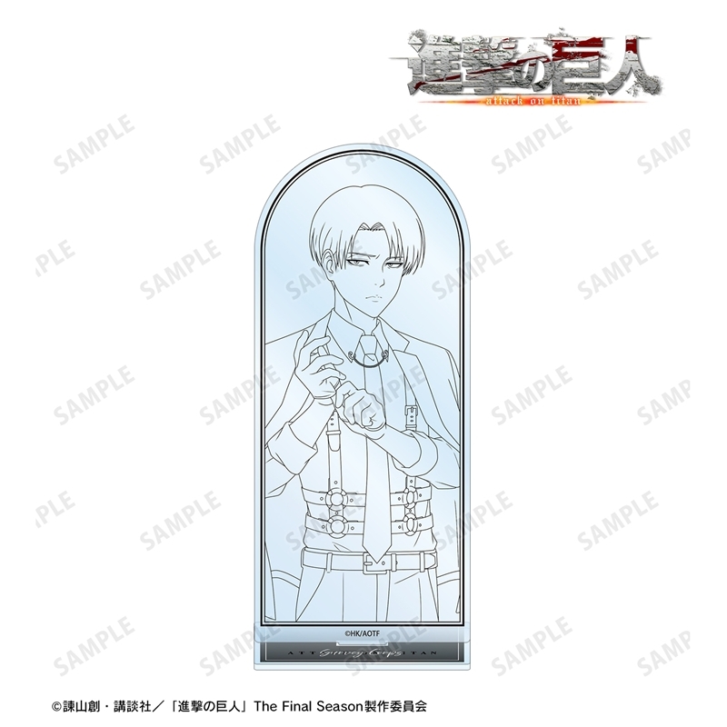 [Pre-order] "Attack on Titan" Original Illustration Levi Harness Style Drawing Ver. Big Acrylic Stand