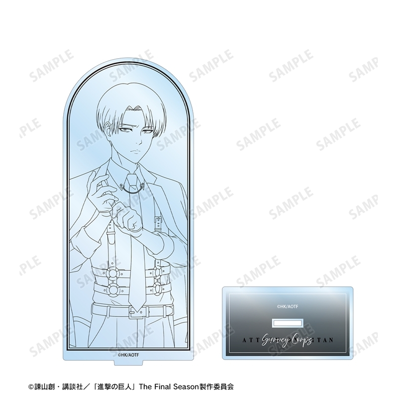 [Pre-order] "Attack on Titan" Original Illustration Levi Harness Style Drawing Ver. Big Acrylic Stand