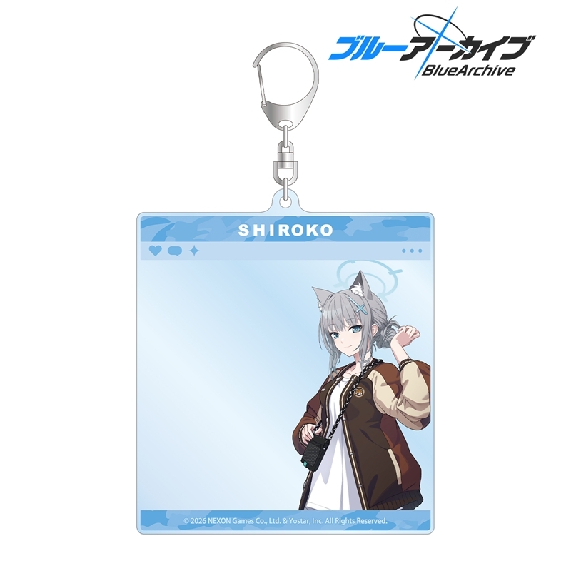 [Pre-order] "Blue Archive" Shiroko SNS Style Big Acrylic Key Chain