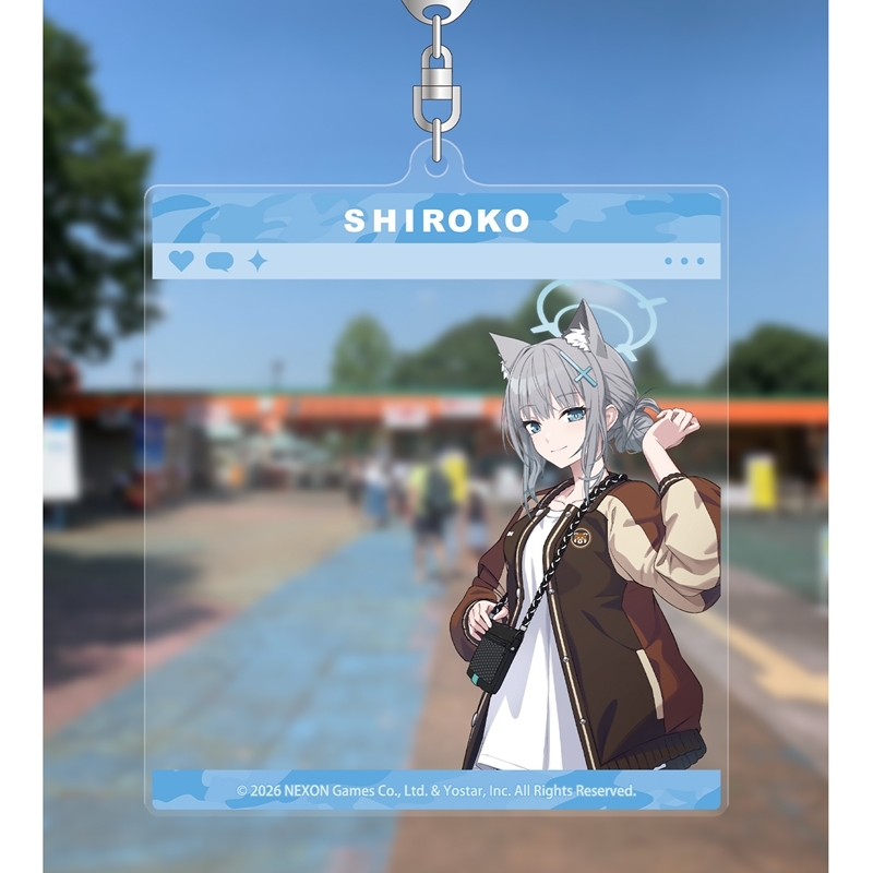 [Pre-order] "Blue Archive" Shiroko SNS Style Big Acrylic Key Chain