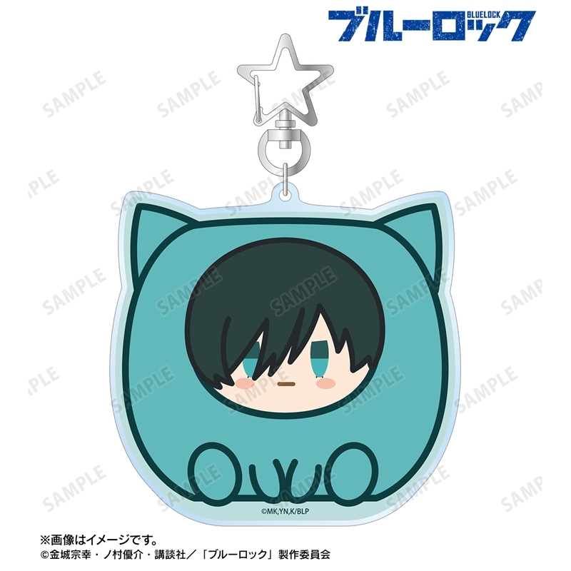 [Pre-order] "Blue Lock" Itoshi Rin Kemo Cube Big Acrylic Key Chain