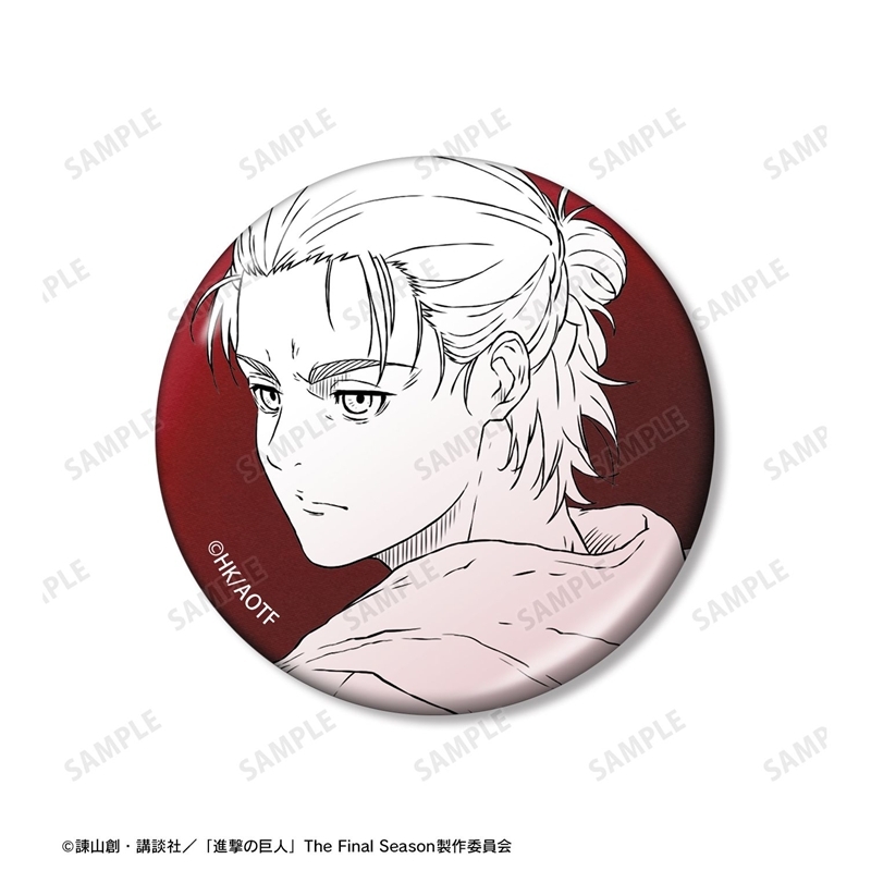 [Pre-order] "Attack on Titan" Eren & Mikasa & Armin Metallic Can Badge 3 Set