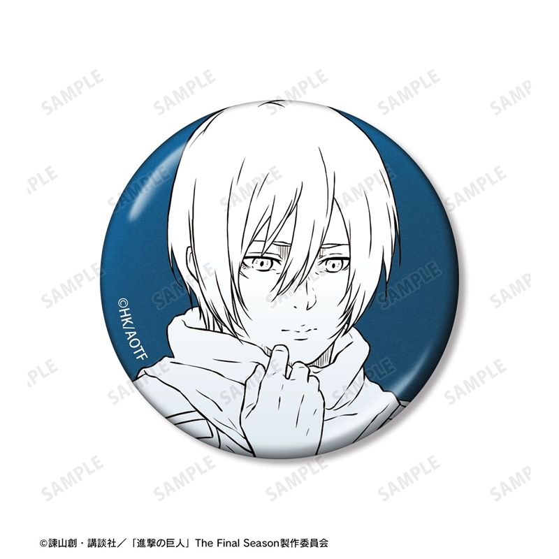 [Pre-order] "Attack on Titan" Eren & Mikasa & Armin Metallic Can Badge 3 Set
