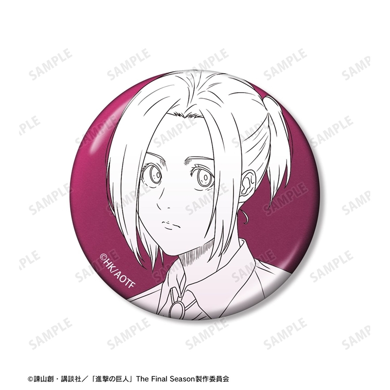[Pre-order] "Attack on Titan" Connie & Jean & Sasha Metallic Can Badge 3 Set