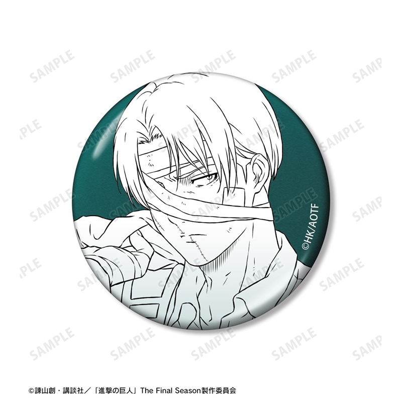 [Pre-order] "Attack on Titan" Hans & Levi & Historia Metallic Can Badge 3 Set