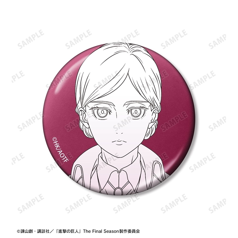 [Pre-order] "Attack on Titan" Hans & Levi & Historia Metallic Can Badge 3 Set