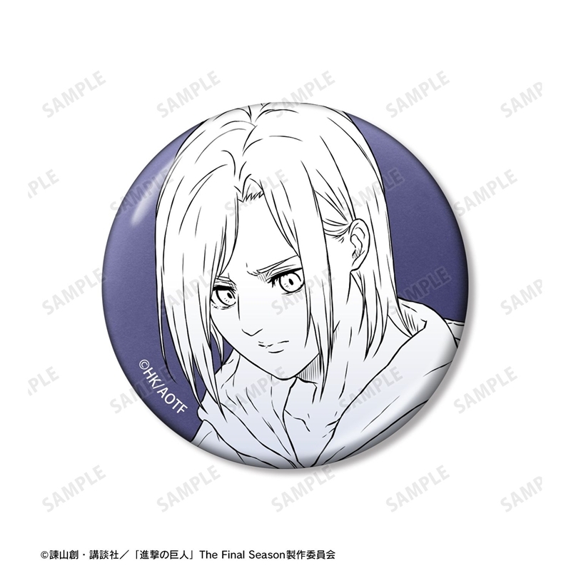 [Pre-order] "Attack on Titan" Reiner & Zeke & Annie Metallic Can Badge 3 Set