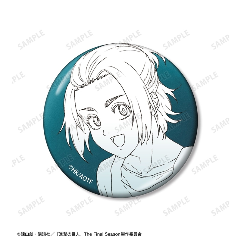[Pre-order] "Attack on Titan" Falco & Gabi & Pieck Metallic Can Badge 3 Set