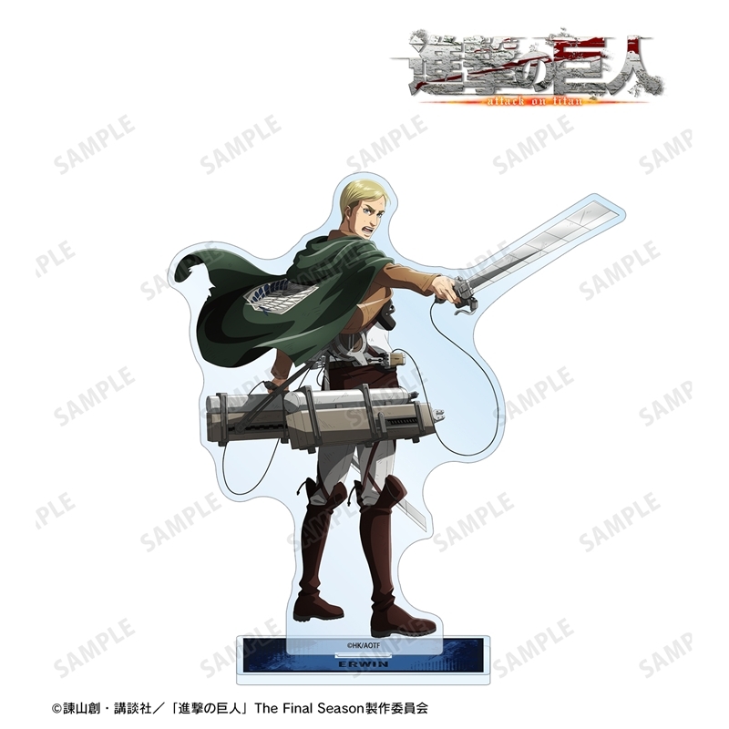 [Pre-order] "Attack on Titan" Original Illustration Erwin Tatakau Senaka Colored Ver. Vol. 2 Big Acrylic Stand