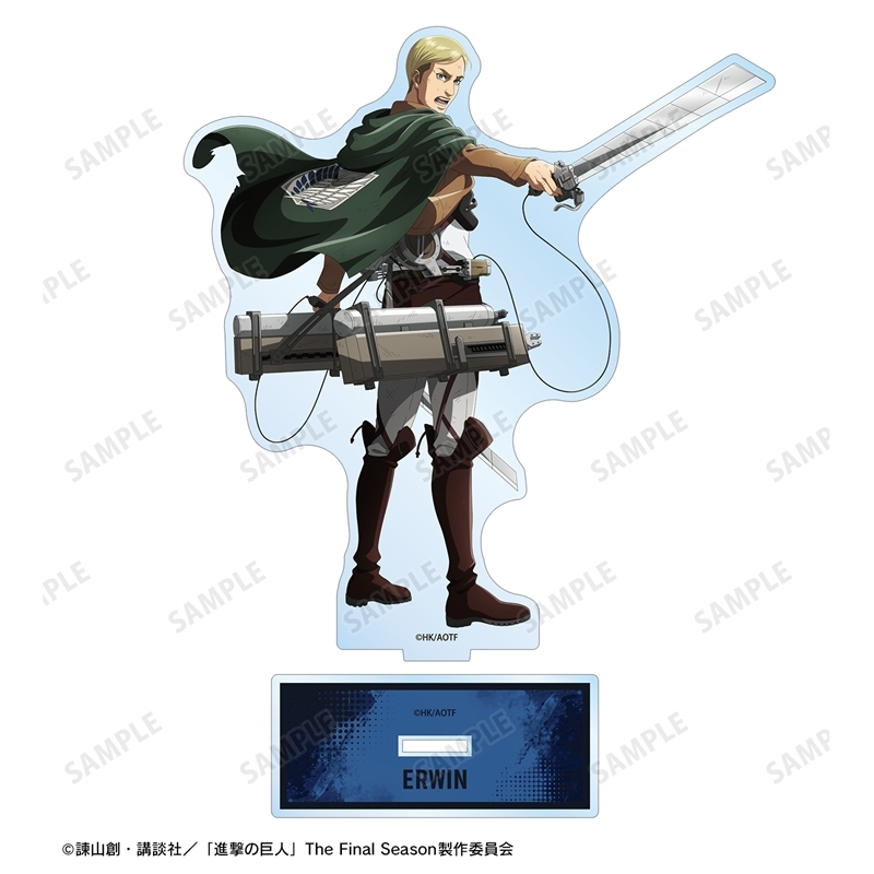 [Pre-order] "Attack on Titan" Original Illustration Erwin Tatakau Senaka Colored Ver. Vol. 2 Big Acrylic Stand