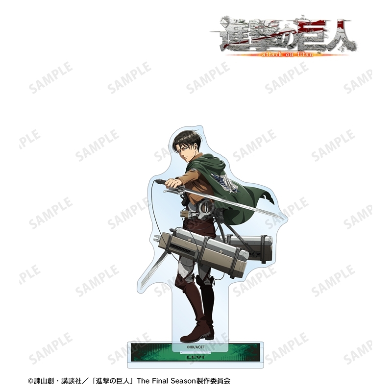 [Pre-order] "Attack on Titan" Original Illustration Levi Tatakau Senaka Colored Ver. Vol. 2 Big Acrylic Stand