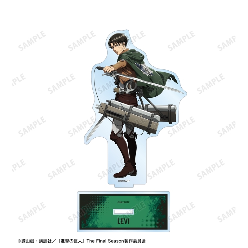 [Pre-order] "Attack on Titan" Original Illustration Levi Tatakau Senaka Colored Ver. Vol. 2 Big Acrylic Stand