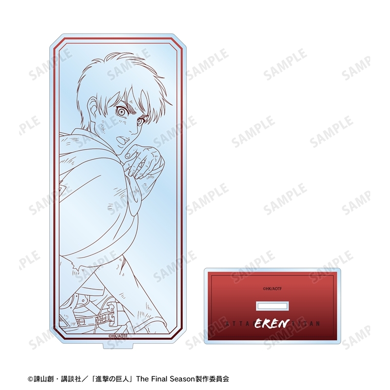 [Pre-order] "Attack on Titan" Original Illustration Eren Tatakau Senaka Drawing Ver. Vol. 2 Big Acrylic Stand