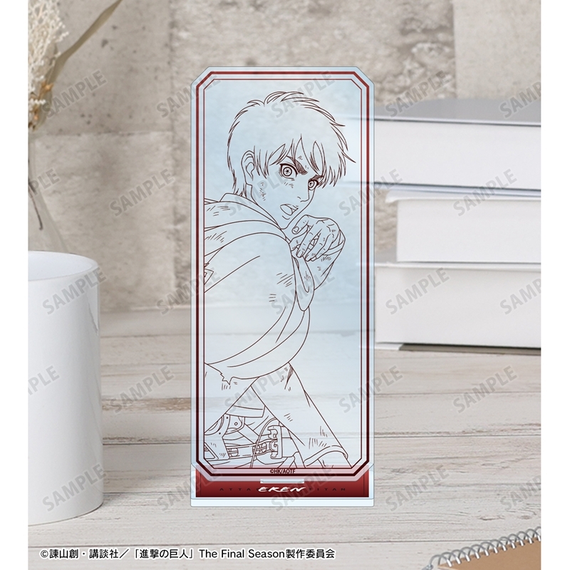 [Pre-order] "Attack on Titan" Original Illustration Eren Tatakau Senaka Drawing Ver. Vol. 2 Big Acrylic Stand