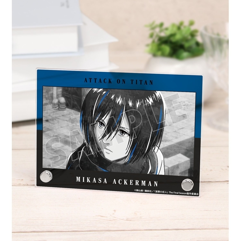 [Pre-order] "Attack on Titan" Mikasa Ani-Art BLACK LABEL Vol. 3 A6 Acrylic Panel