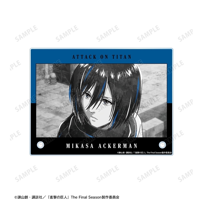 [Pre-order] "Attack on Titan" Mikasa Ani-Art BLACK LABEL Vol. 3 A6 Acrylic Panel