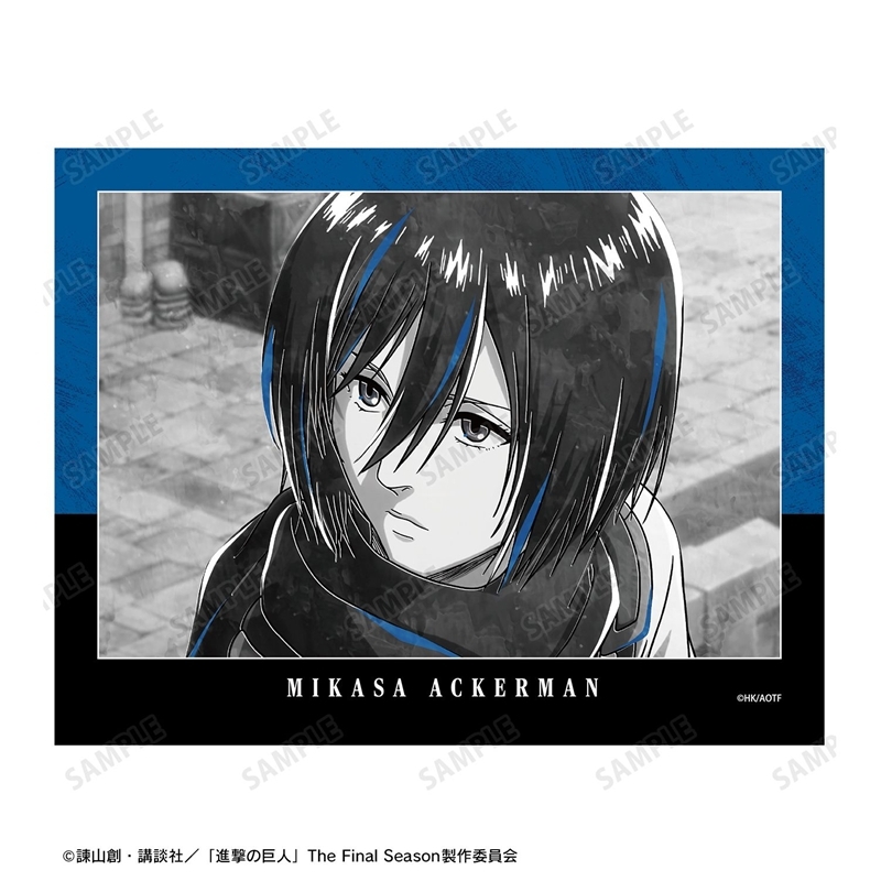 [Pre-order] "Attack on Titan" Mikasa Ani-Art BLACK LABEL Vol. 3 F0 Canvas Board