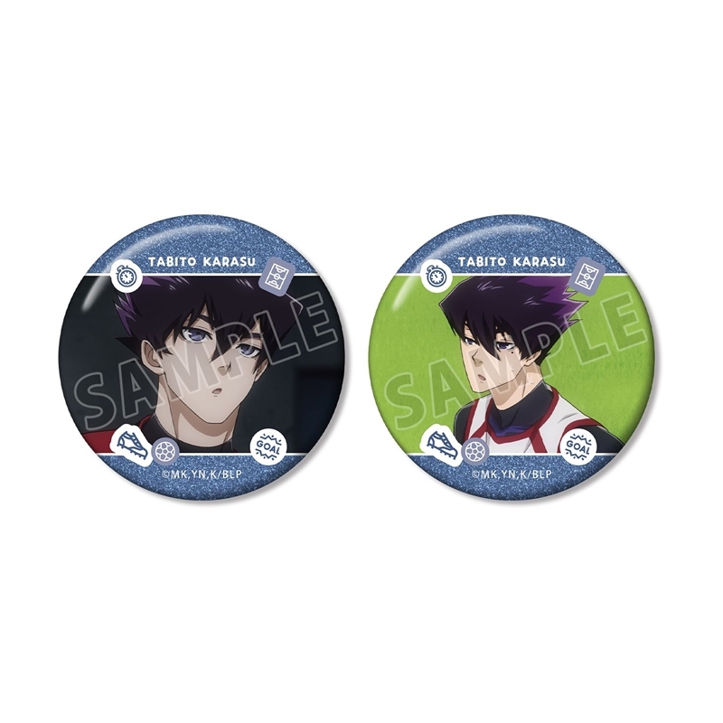 [Pre-order] "Blue Lock" Karasu Tabito Scenes Glitter Can Badge 2 Set