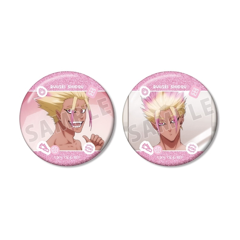 [Pre-order] "Blue Lock" Shidou Ryusei Scenes Glitter Can Badge 2 Set