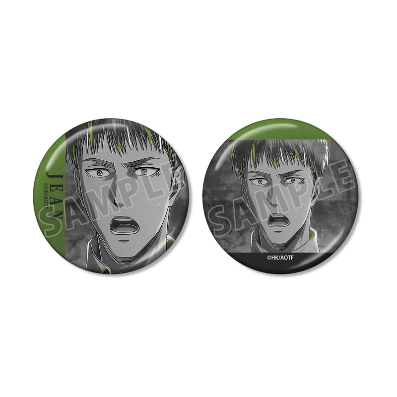 [Pre-order] "Attack on Titan" Jean Ani-Art BLACK LABEL Vol. 3 Metallic Can Badge 2 Set