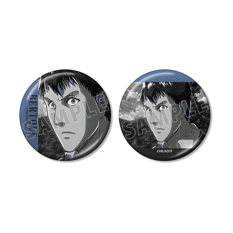 [Pre-order] "Attack on Titan" Bertolt Ani-Art BLACK LABEL Vol. 3 Metallic Can Badge 2 Set