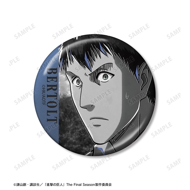 [Pre-order] "Attack on Titan" Bertolt Ani-Art BLACK LABEL Vol. 3 Metallic Can Badge 2 Set