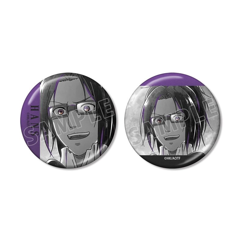 [Pre-order] "Attack on Titan" Hans Ani-Art BLACK LABEL Vol. 3 Metallic Can Badge 2 Set
