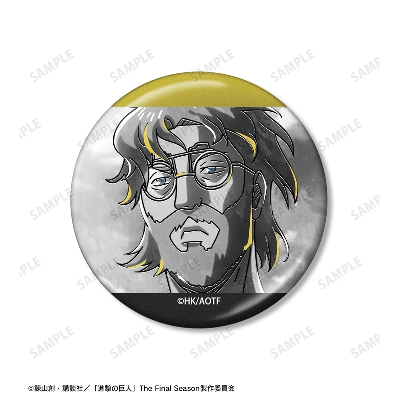 [Pre-order] "Attack on Titan" Zeke Ani-Art BLACK LABEL Vol. 3 Metallic Can Badge 2 Set