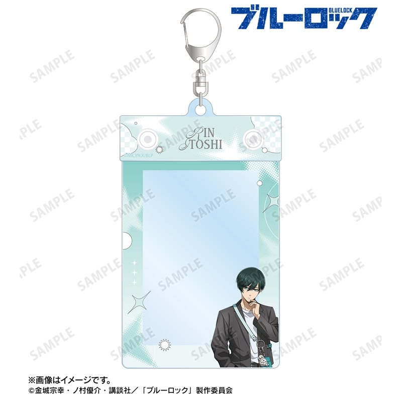 [Pre-order] "Blue Lock" Original Illustration Itoshi Rin Monotone Street Fashion Ver. B8 Size Multi Card Holder