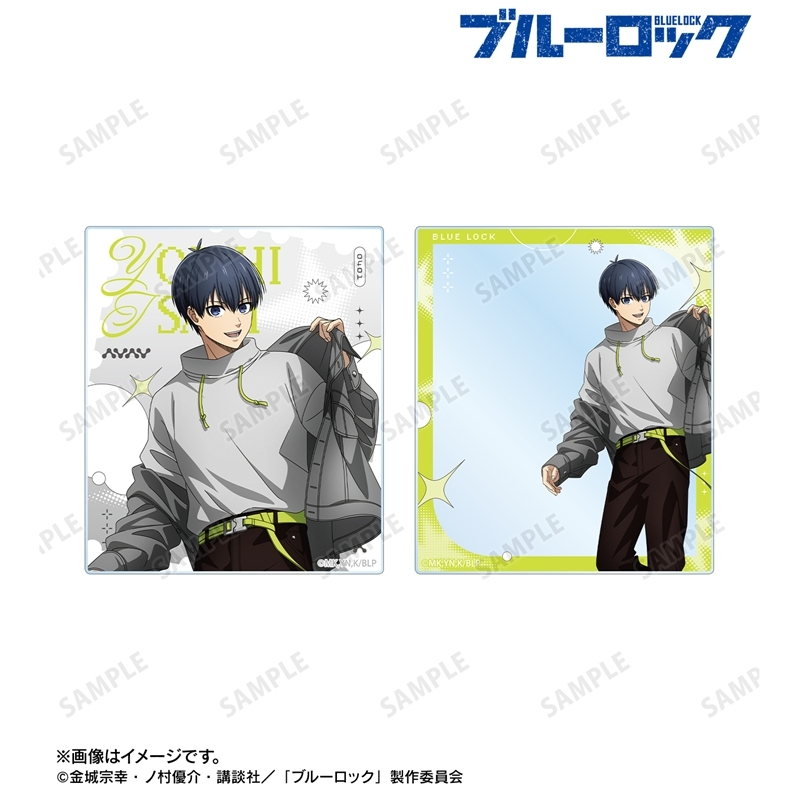 [Pre-order] "Blue Lock" Original Illustration Isagi Yoichi Monotone Street Fashion Ver. Acrylic Card 2 Set