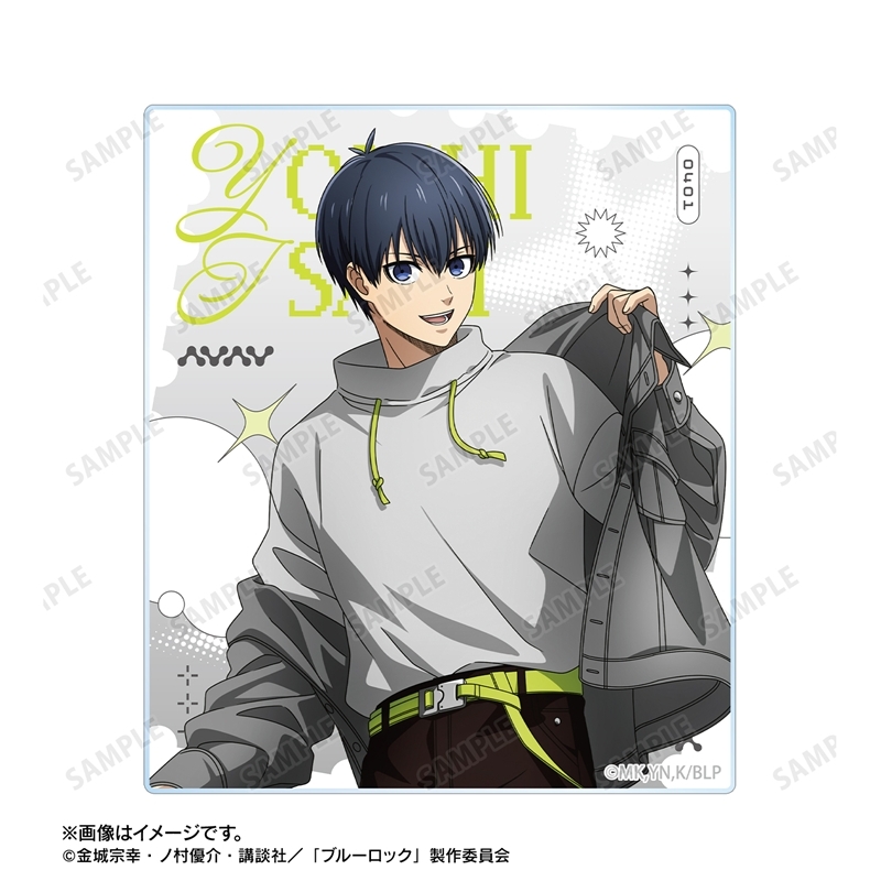 [Pre-order] "Blue Lock" Original Illustration Isagi Yoichi Monotone Street Fashion Ver. Acrylic Card 2 Set