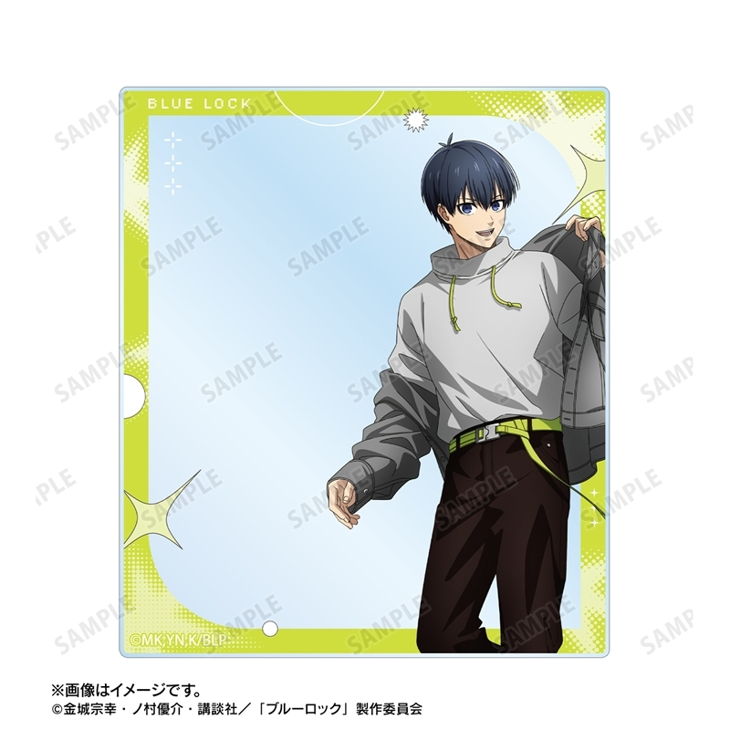 [Pre-order] "Blue Lock" Original Illustration Isagi Yoichi Monotone Street Fashion Ver. Acrylic Card 2 Set