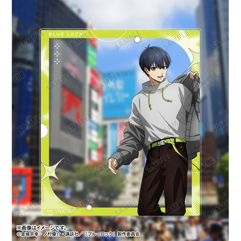 [Pre-order] "Blue Lock" Original Illustration Isagi Yoichi Monotone Street Fashion Ver. Acrylic Card 2 Set