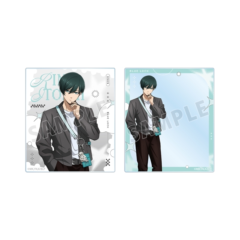 [Pre-order] "Blue Lock" Original Illustration Itoshi Rin Monotone Street Fashion Ver. Acrylic Card 2 Set