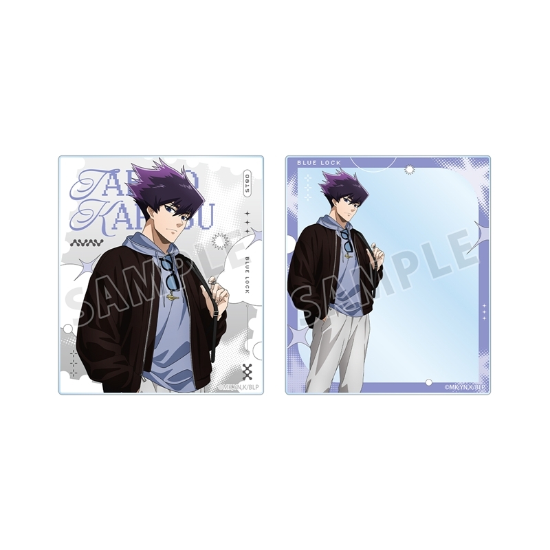 [Pre-order] "Blue Lock" Original Illustration Karasu Tabito Monotone Street Fashion Ver. Acrylic Card 2 Set