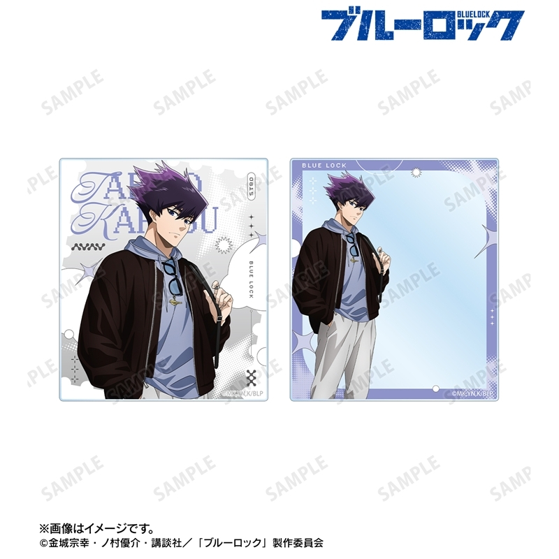 [Pre-order] "Blue Lock" Original Illustration Karasu Tabito Monotone Street Fashion Ver. Acrylic Card 2 Set