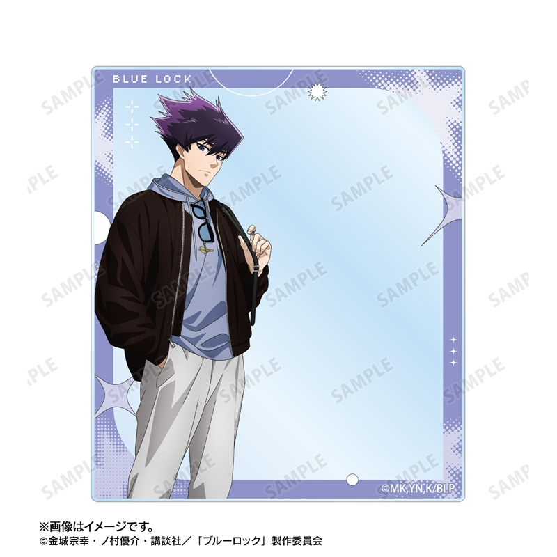 [Pre-order] "Blue Lock" Original Illustration Karasu Tabito Monotone Street Fashion Ver. Acrylic Card 2 Set