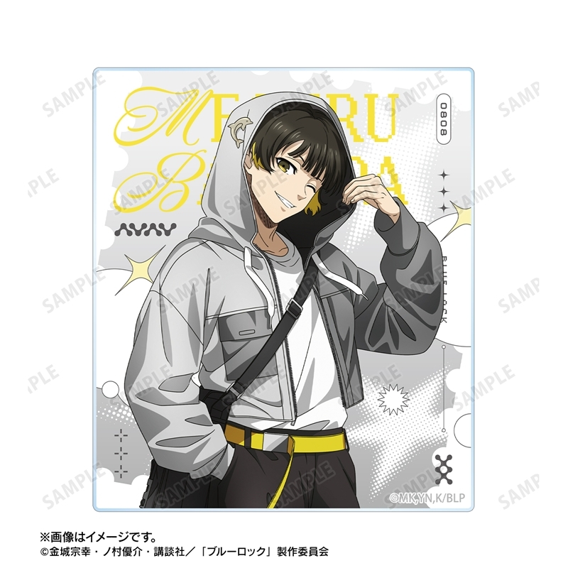 [Pre-order] "Blue Lock" Original Illustration Bachira Meguru Monotone Street Fashion Ver. Acrylic Card 2 Set