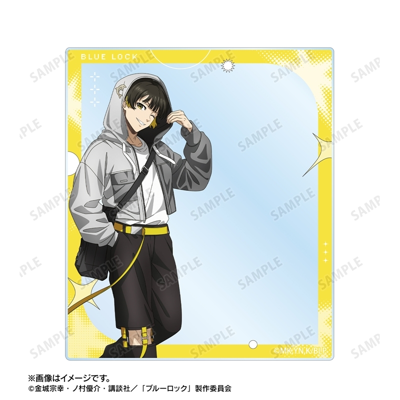[Pre-order] "Blue Lock" Original Illustration Bachira Meguru Monotone Street Fashion Ver. Acrylic Card 2 Set
