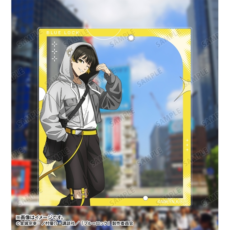 [Pre-order] "Blue Lock" Original Illustration Bachira Meguru Monotone Street Fashion Ver. Acrylic Card 2 Set