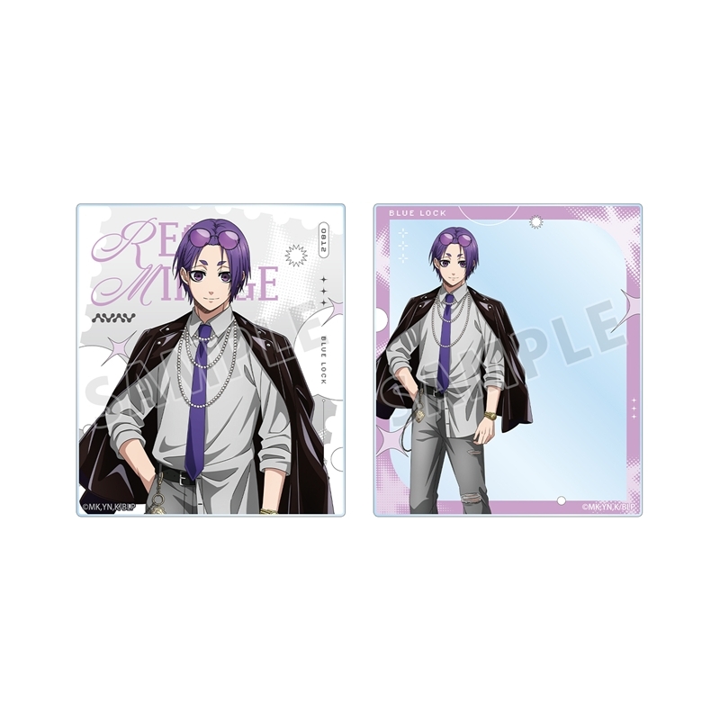 [Pre-order] "Blue Lock" Original Illustration Mikage Reo Monotone Street Fashion Ver. Acrylic Card 2 Set