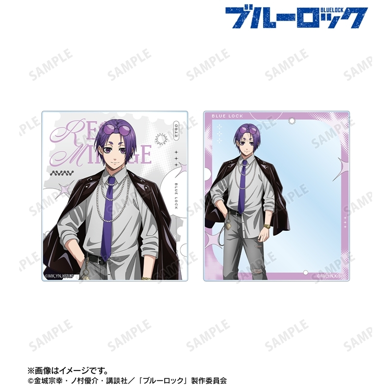 [Pre-order] "Blue Lock" Original Illustration Mikage Reo Monotone Street Fashion Ver. Acrylic Card 2 Set