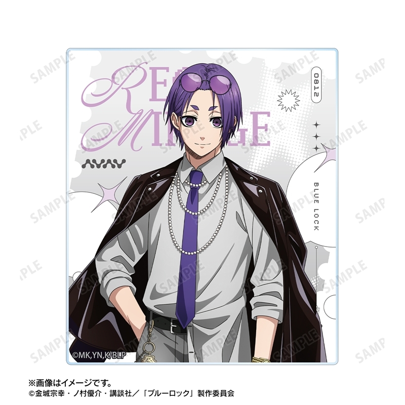 [Pre-order] "Blue Lock" Original Illustration Mikage Reo Monotone Street Fashion Ver. Acrylic Card 2 Set